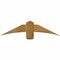 Ekena Millwork Bellingham Rough Sawn Timber Gable Bracket, Western Red Cedar, 48"W x 12"H x 4"D x 6"F, 6/12 Pitch GBW048X12X0406BEL00RWR - alternate 1